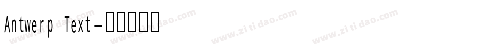 Antwerp Text字体转换